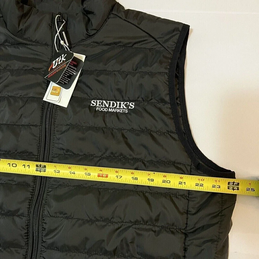 Core‎ 365 Men's Black Prevail Packable Puffer Sendik’s Food Markets Logo  Vest